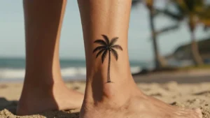Image de l'article : Un tatouage de palmier ? Bien plus qu&rsquo;un symbole d&rsquo;évasion