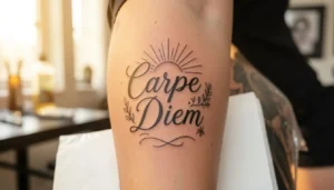 Image de l'article : Tatouage Carpe Diem : et si vous décidiez de vivre maintenant ?