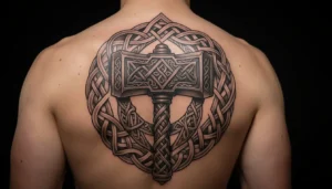 Image de l'article : Tatouage Mjolnir : que cache le puissant marteau de Thor ?
