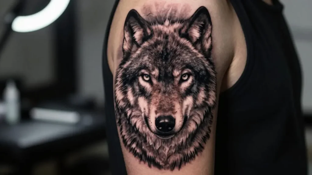 Image de l'article : Tatouage loup : ce que cache ce symbole fascinant