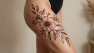 Image de l'article : Tatouage cuisse femme : les tendances de cet automne
