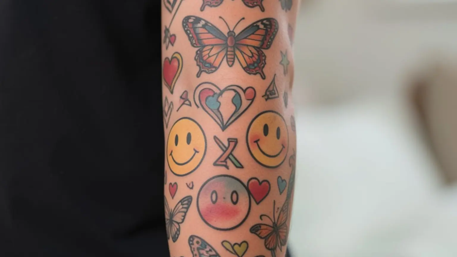Tatouages inspirés de l'esthétique nostalgique des années 90