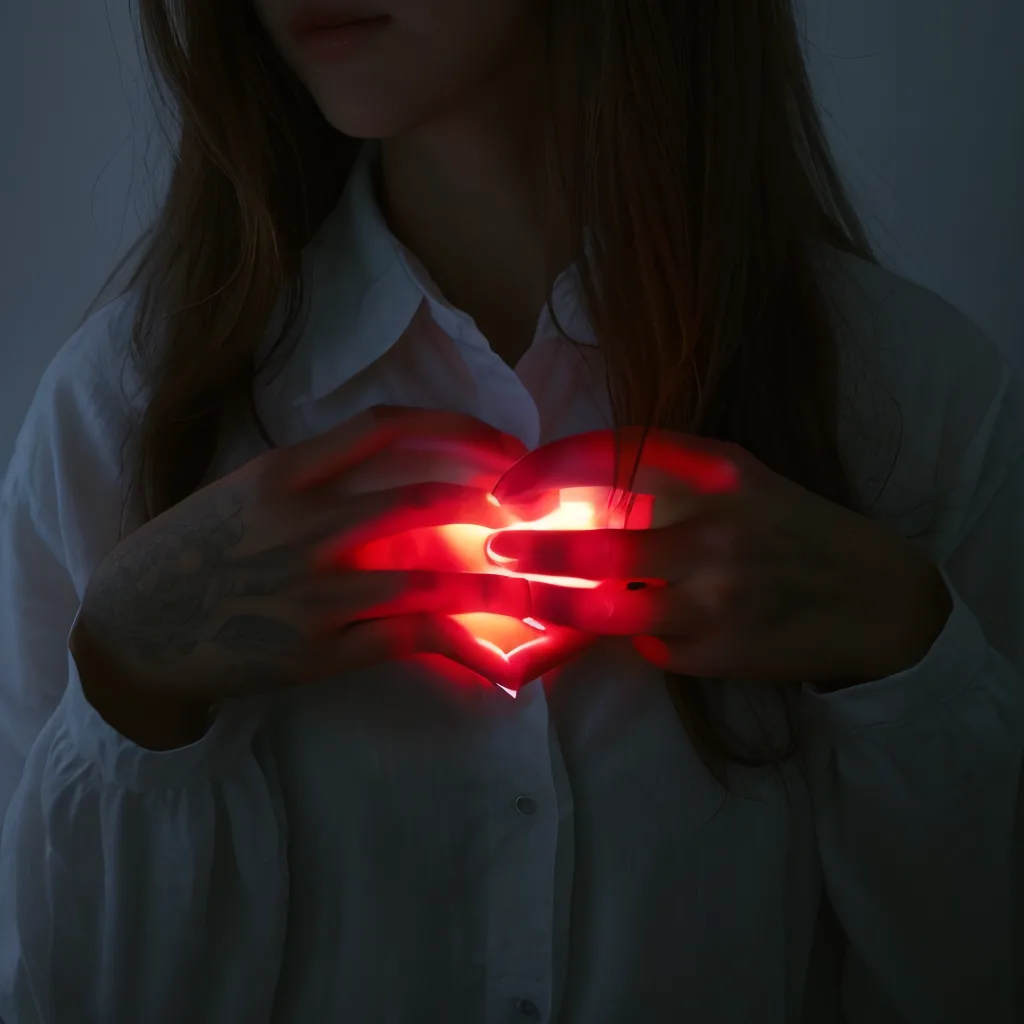 Symbolisme spirituel du cœur et lumière divine